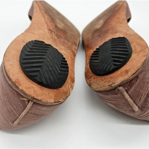 CYDWOQ Vintage style leather mary jane brown sandals sz 42 - Picture 4 of 5